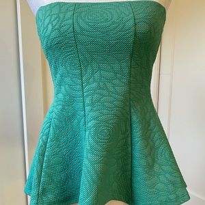 Corset style top. Turquoise size M